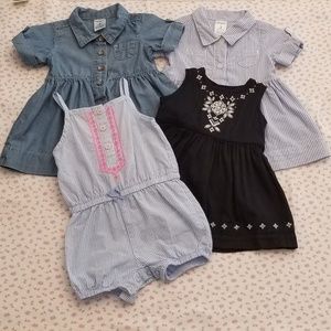 💗 4-Set Carter's Dresses & Romper